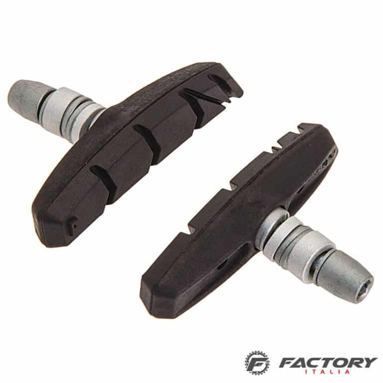 Pastiglie Freno Bici V-Brake Author ABS-3CC - Set 4 Pattini Con Cartucce Ricambiabili