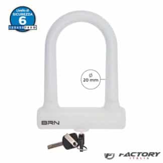 Lucchetto ad arco fixed BRN bianco