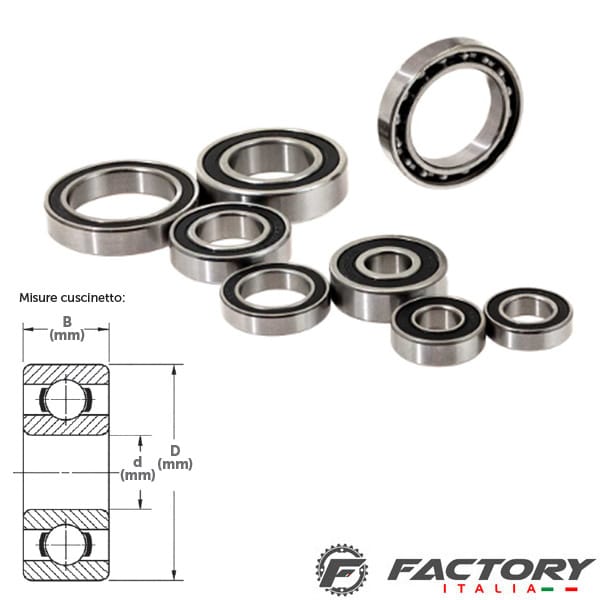 4 Cuscinetti A Sfere 698-2RS, 8x19x6 Mm, Acciaio Al Cromo, Doppia Guarnizione, Per Motori, Macchinari, Attrezzature Industriali, ABEC1