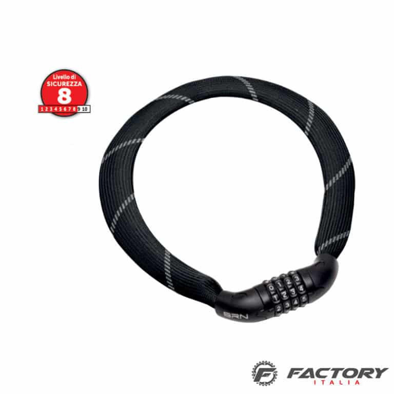 Lucchetto A Combinazione Per Bicicletta Cavo Di Sicurezza Per Bici Burg-Wächter 8mm X 2.5m - Doppio Anello In Acciaio, Chiusura A Combinazione Modello 825C Nero - Foto 8