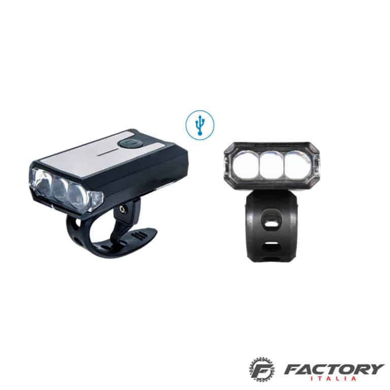 Faro Potente Bici Regolabile Faro LED Per Bicicletta USB Ricaricabile - Luce Anteriore Potente, Regolabile, Ideale Per La Sera Luce Bici