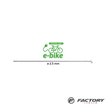 Raggio ruota bicicletta E-bike rinforzato 275 x 2.5 mm