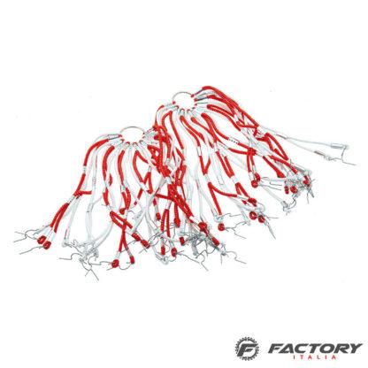 Retina in elastico bici vintage rossa-bianca
