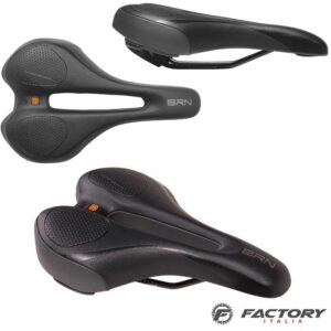 Sella bici soft gel BRN Nera Uomo