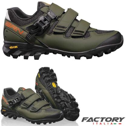 Scarpe MTB Freeride Vibram BRN Verdi