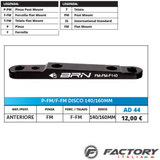 Adattatore freno disco anteriore FM-FM 140-160 mm