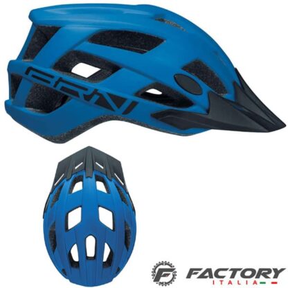 Casco Bici Gravel MTB BRN Wood Taglia M blu