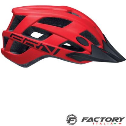 Casco Bici Gravel MTB BRN Wood Taglia M rosso