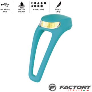 Luce led anteriore in silicone frog V3 ricarica USB