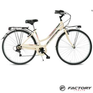 Bicicletta Donna 28 velomarche Fusion 6 velocità beige