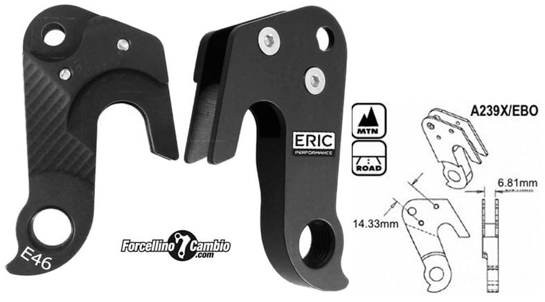 Forcellino cambio Cannondale MTB CAAD E46