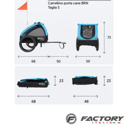 Carellino bici BRN Pet Way per animali taglia S - immagine 5