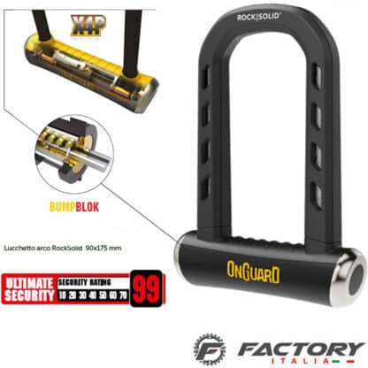 Lucchetto bici ad arco Rock Solid