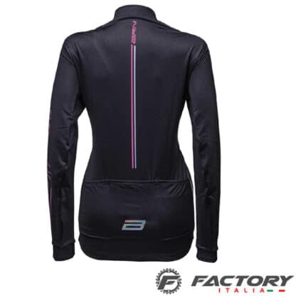 Maglia Invernale felpata BRN Donna nera fucsia rear