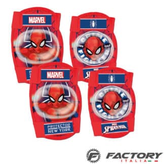 Protezioni per gomiti e ginocchia spider man